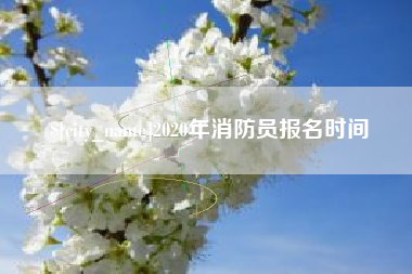 许昌2020年消防员报名时间