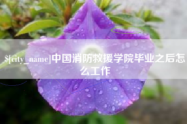 许昌中国消防救援学院毕业之后怎么工作