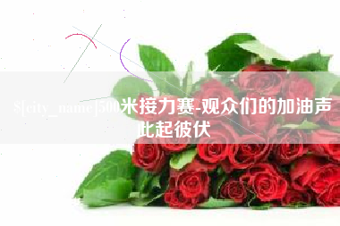 许昌500米接力赛-观众们的加油声此起彼伏