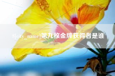 许昌第九枚金牌获得者是谁