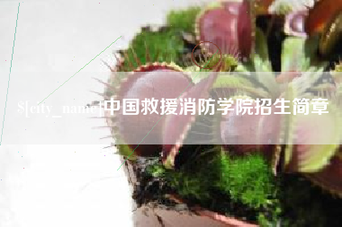 许昌中国救援消防学院招生简章