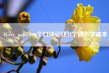 许昌一个口诀记住34个省小学课本