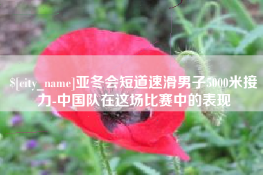 许昌亚冬会短道速滑男子5000米接力-中国队在这场比赛中的表现