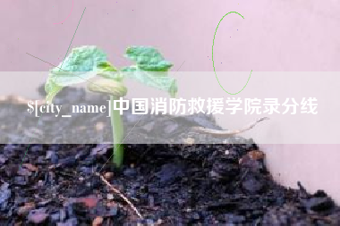 许昌中国消防救援学院录分线