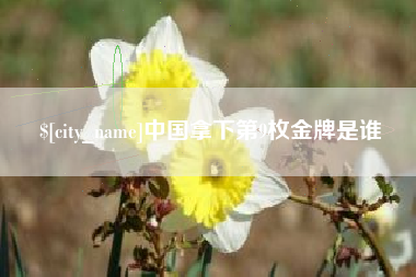 许昌中国拿下第9枚金牌是谁