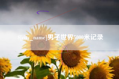 许昌男子世界5000米记录