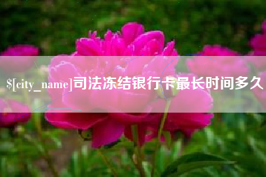 许昌司法冻结银行卡最长时间多久