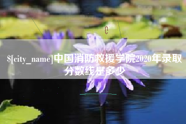 许昌中国消防救援学院2020年录取分数线是多少