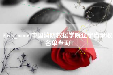 许昌中国消防救援学院辽宁省录取名单查询
