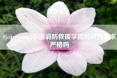 许昌中国消防救援学院对视力要求严格吗
