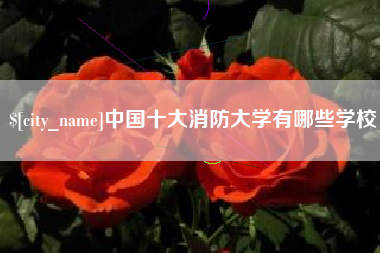 许昌中国十大消防大学有哪些学校
