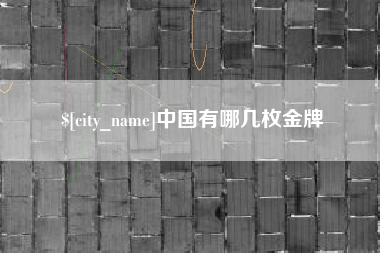 许昌中国有哪几枚金牌