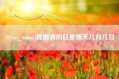许昌我国消防日是哪天几月几日