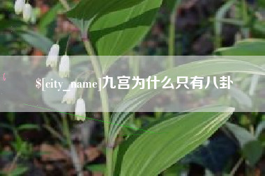 许昌九宫为什么只有八卦