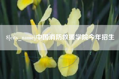 许昌中国消防救援学院今年招生