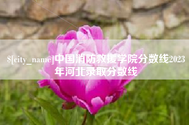 许昌中国消防救援学院分数线2023年河北录取分数线