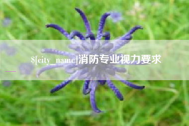 许昌消防专业视力要求