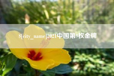 许昌2021中国第9枚金牌
