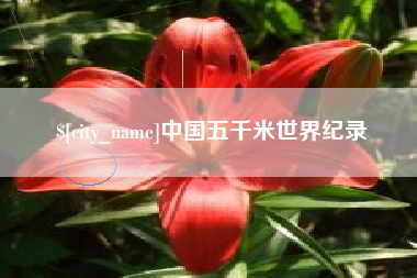 许昌中国五千米世界纪录