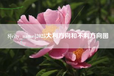 许昌2025大利方向和不利方向图
