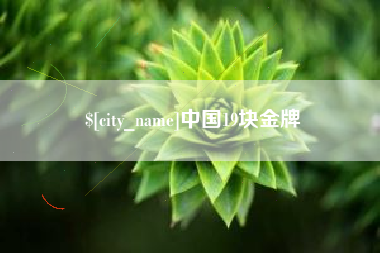 许昌中国19块金牌