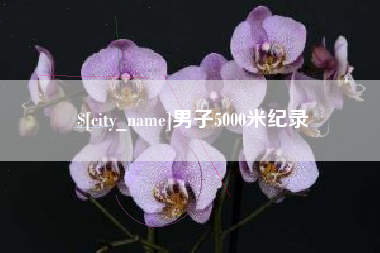 许昌男子5000米纪录