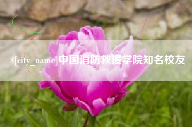 许昌中国消防救援学院知名校友