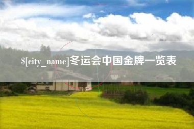 许昌冬运会中国金牌一览表