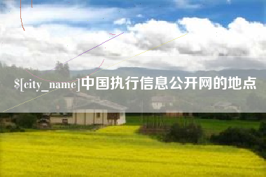 许昌中国执行信息公开网的地点