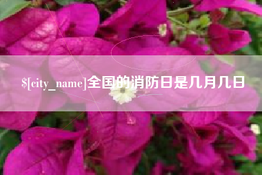 许昌全国的消防日是几月几日