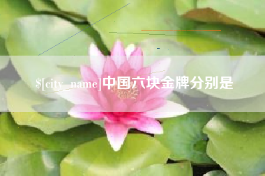 许昌中国六块金牌分别是