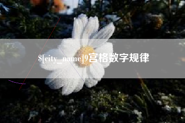 许昌9宫格数字规律