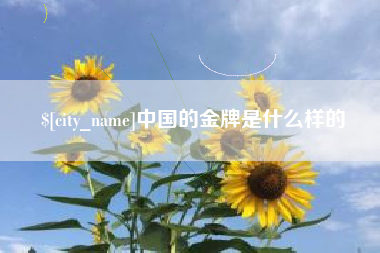 许昌中国的金牌是什么样的